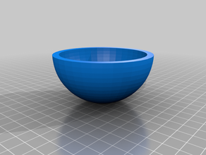 simples tigela de bola neve molde impressão maker 3d print model - Mito3D