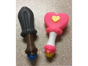 baby heart rattle shower gift present toy 3d print model - Mito3D