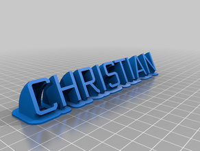christian 2 mal personalizado 3d print model - Mito3D