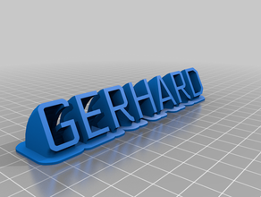 gerhard personalizado 3d print model - Mito3D