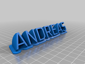 andreas customized 3d print model - Mito3D