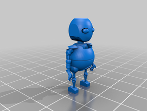 cartoon robot 3d print model - Mito3D