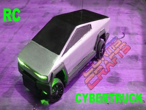cybertruck rc body hobby model car tesla truck 3d print model - Mito3D