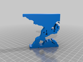love can build bridge - 5 minute europe south-america adapter 3d print model - Mito3D