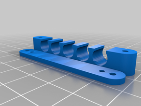 my customized ethernet cable manager parametric 3d print model - Mito3D