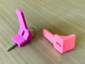 Griff-Schlüssel turner die Zugänglichkeit Hilfsmittels Behinderung hand Schlüssel Schlüsselhalter medizinische 3d print model - Mito3D