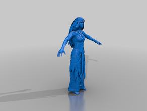 enchantress body - bretonnian mage tm aos whfb 3d print model - Mito3D