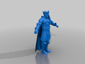 knightly king - bretonnian lord tm aos whfb 3d print model - Mito3D