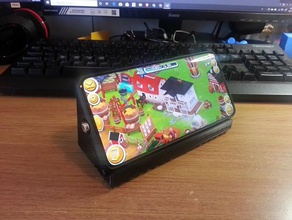 téléphone portable simple stand mobile 3d print model - Mito3D
