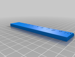 righello distanza strumenti 3d print model - Mito3D