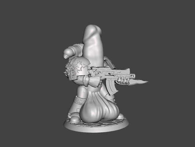 pvt part w tac sac adult balls cock dick kernel khorne marine nsfw nude parts penis prick private space testicles w40k warhammer 40k fantasy 3D print model - Mito3D