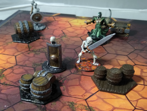 barriles bases gloomhaven 3d print model - Mito3D