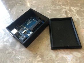 arduino uno storage case lid box 3d print model - Mito3D