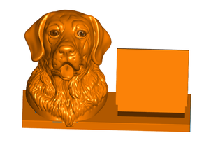 labrador retriever business card holder expandable animal holders dog multiple 3d print model - Mito3D