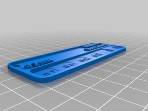 meine angepasste filament swatch-filament-test kundengebundene 3d print model - Mito3D