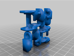 drag chain - staggered opening links 3d print model - Mito3D