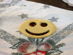 cortador de galletas - sonrisa lg cristmas smiley 3d print model - Mito3D