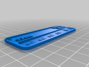 my customized filament swatch test 3d print model - Mito3D