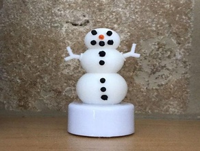 boneco de neve 3d print model - Mito3D