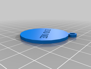 end me keychain 3d print model - Mito3D
