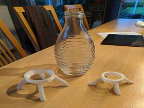 Flaschenhalter sodastream crystal Flasche glasflasche 3d print model - Mito3D