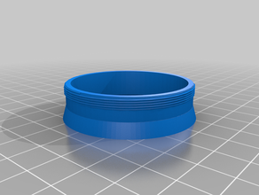 49mm lens hood threads-wide angle 3d print model - Mito3D