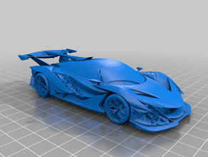 apolo es decir superdeportivo coche de la raza supercar vehículo 3d print model - Mito3D