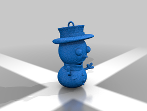 snow man 3d print model - Mito3D