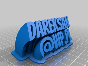 darek mail customized 3d print model - Mito3D