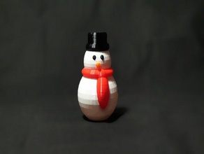 bonhomme de neige le les fêtes noël no&euml l 3d print model - Mito3D