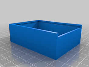 simple boîte à couvercle coulissant 3d print model - Mito3D