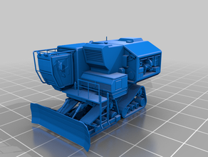colheita bulldozer 6mm battletech harvester mechwarrior online fmo scifi do veículo 3d print model - Mito3D