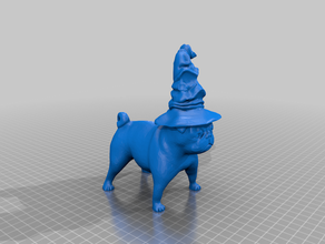 hufflepug hogwarts hufflepuff pug 3d print model - Mito3D