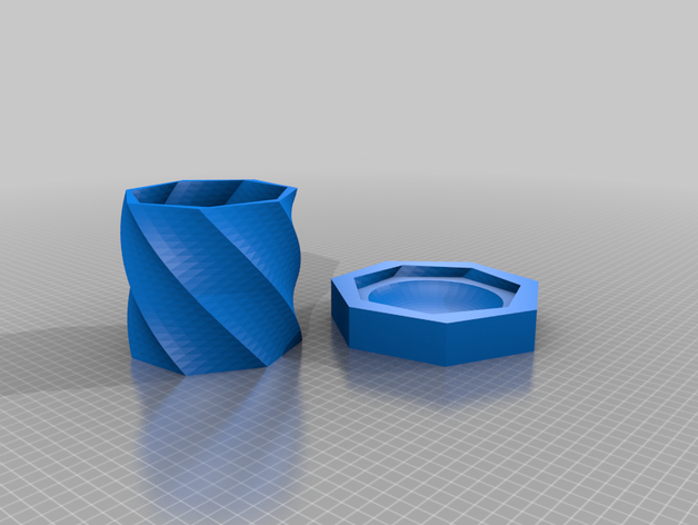 indoor spiral flowerpot vase water collector flower pot free gear 3D print model - Mito3D