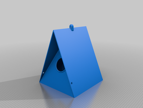 bird nesting house birdhouse 3d print model - Mito3D