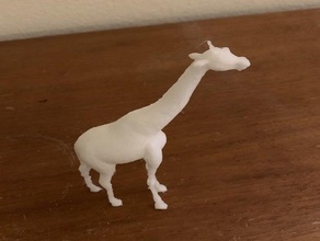 giraffe w scaffolds 3d print model - Mito3D