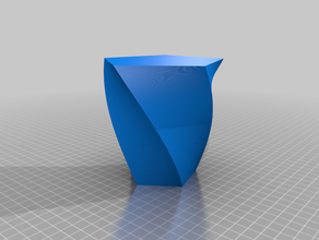mi star personalizadas ellispe polígono florero del lápiz de la maceta creador personalizado 3d print model - Mito3D