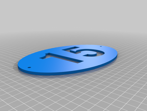my customized street number 3d print model - Mito3D
