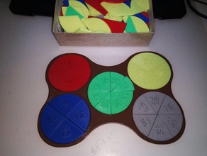 les fractions kit l'éducation makerbotdigitizer mathématiques 3d print model - Mito3D