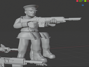 angry carteiros não mordian protecção de ferro astra militarum warhammer 3d print model - Mito3D