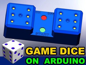 game dice arduino play box gaming indicator 3d print model - Mito3D