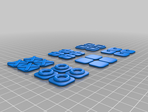 rubik 2 textura placas rubiks cube 3d print model - Mito3D