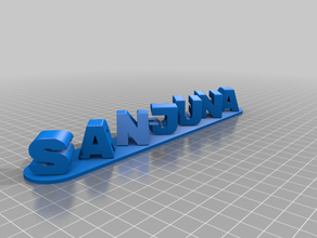 meine angepasste triple-Buchstaben-Blöcke ambigram kundengebundene 3d print model - Mito3D