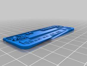 gizmodorks pla bleu personnalisé 3d print model - Mito3D