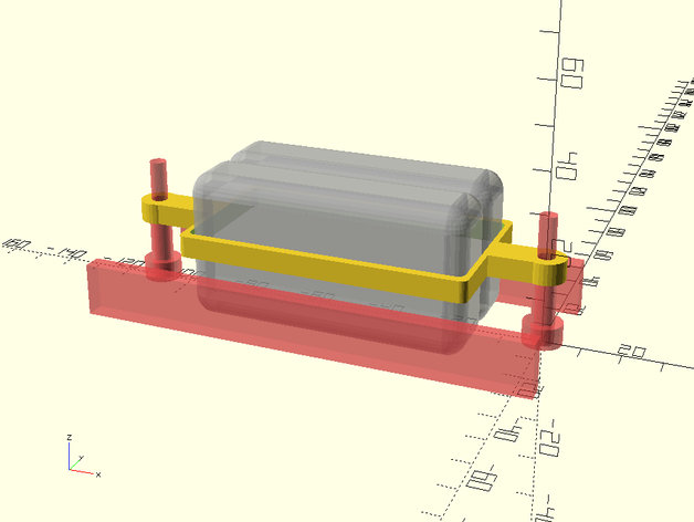 turnigy buggy battery holder donkeycar diyrobocar 3D print model - Mito3D