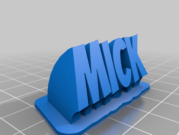 mick personalizado 3D print model - Mito3D