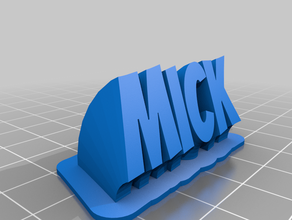 mick customized 3d print model - Mito3D