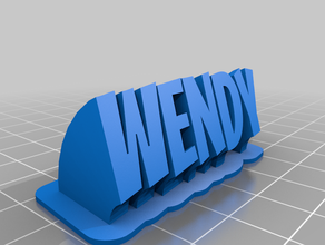 wendy özelleştirilmiş 3d print model - Mito3D