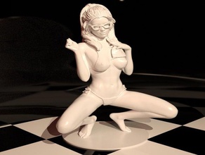 sexy chica en bikini desnudo sexy-girl 3d print model - Mito3D