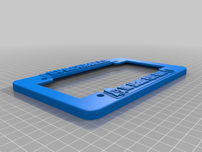 ontario motorcycle spaceballs license plate frame 3d print model - Mito3D